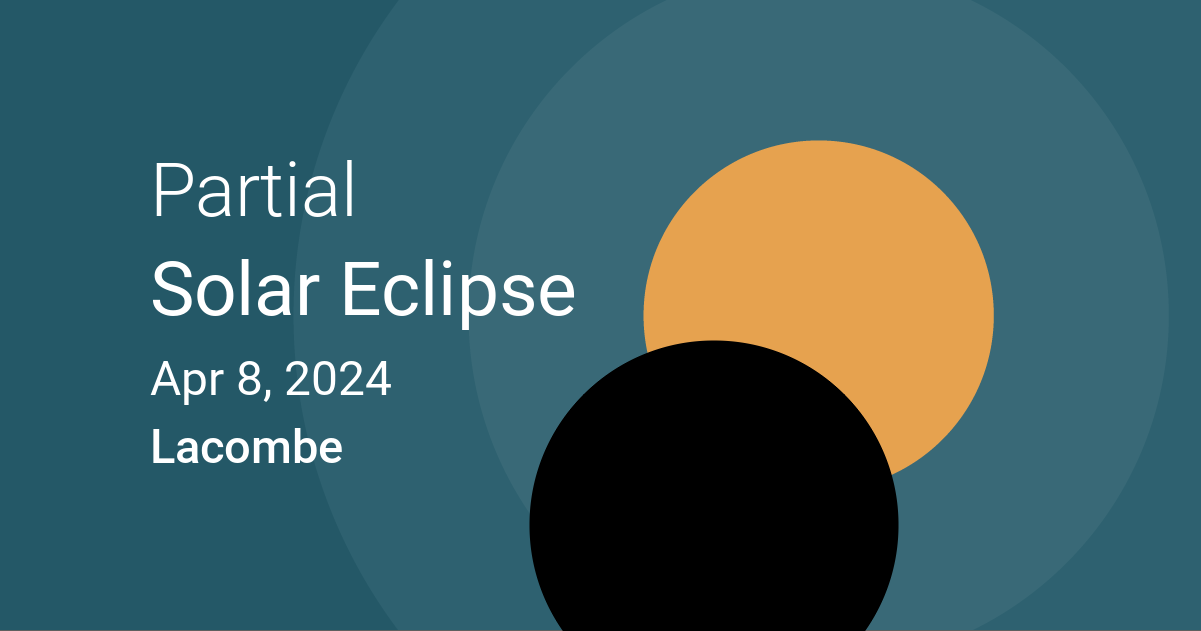 April 8, 2024 Partial Solar Eclipse in Alberta, Canada