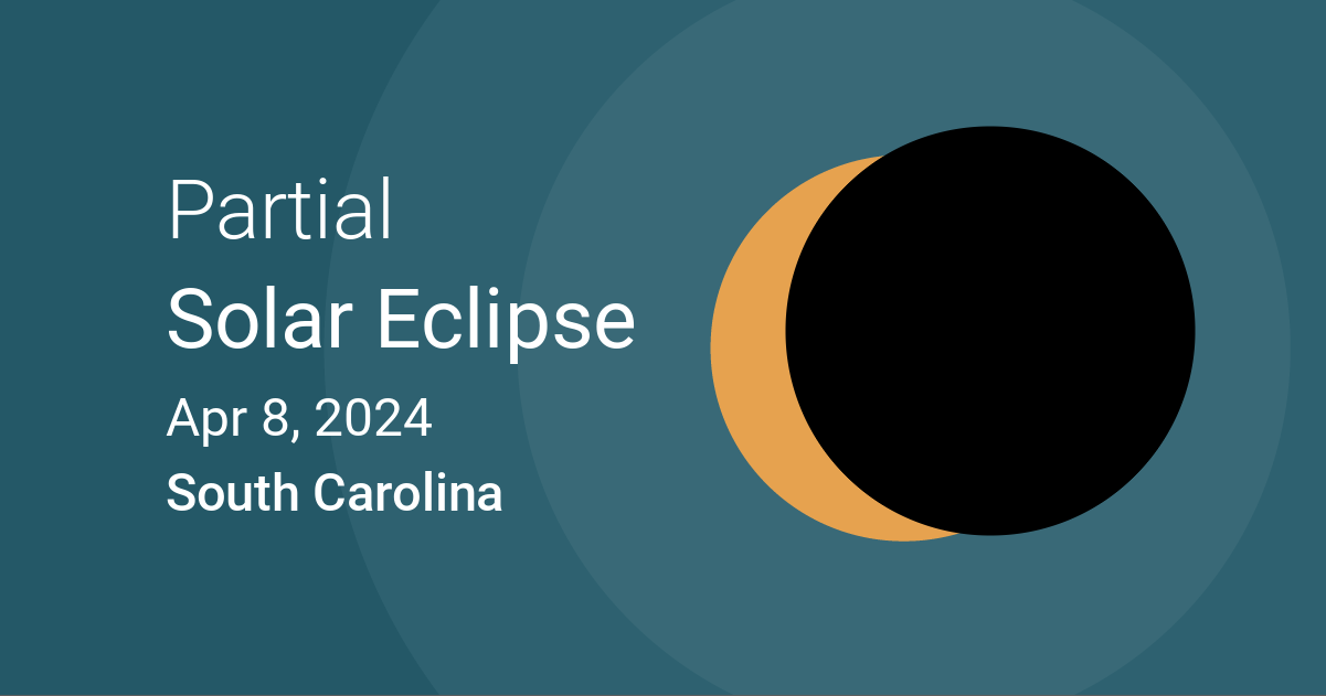 Eclipses visible in South Carolina, South Carolina, USA Apr 8, 2024