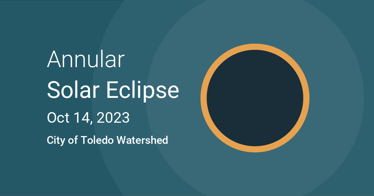 Eclipses visible in City of Toledo Watershed, Oregon, USA