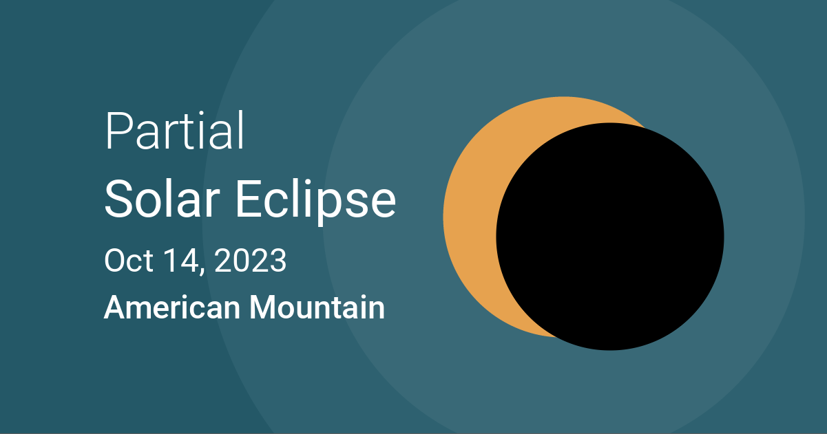 Eclipses visible in American Mountain, Montana, USA