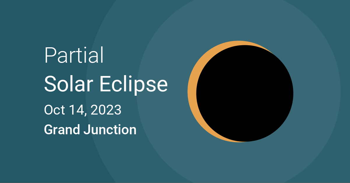 Eclipses visible in Grand Junction, Colorado, USA Oct 14, 2023 Solar