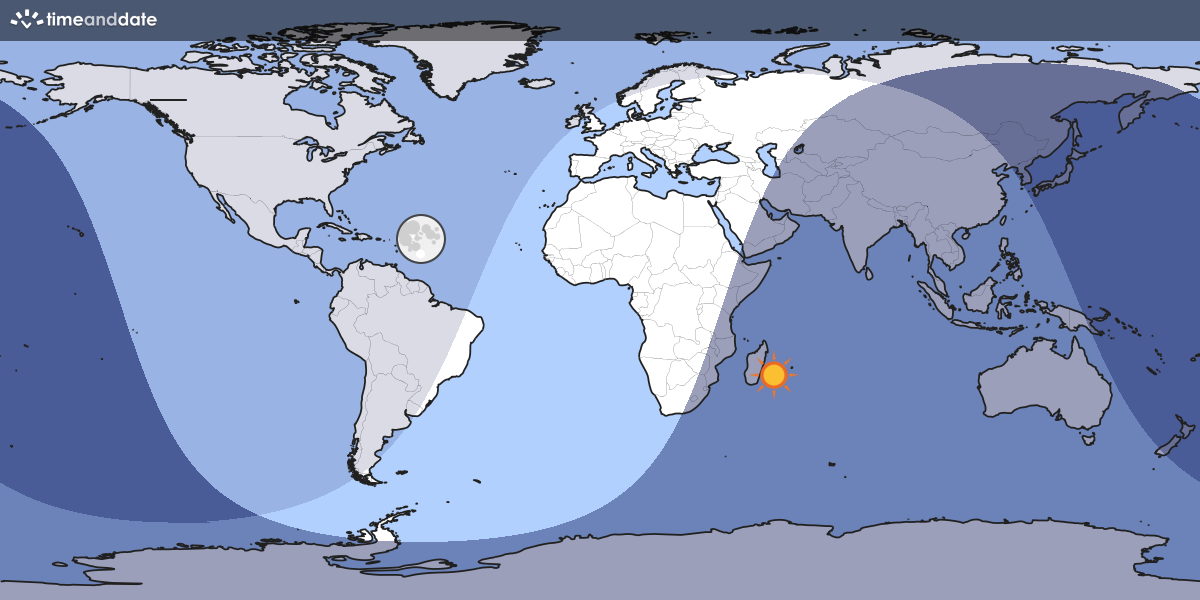 Moon Light World Map