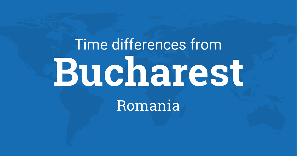 Time Difference between Bucharest, Romania and the World